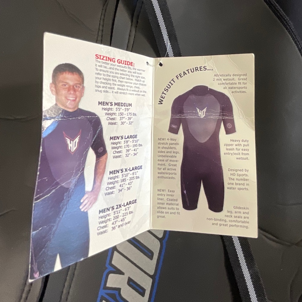 NWT Ho Sports Mens Wetsuit X-Large (185-205 lbs) - Picture 10 of 10